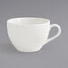 A white Front of the House Catalyst Seattle porcelain cup with a handle.