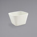 Front of the House DBO047BEP23 Catalyst Mod 7 oz. European White Square Porcelain Bowl - 12/Case Main Thumbnail 1