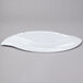 A white GET San Michele melamine platter with a curved edge.