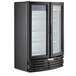 Beverage-Air MT21-1B Marketeer 39" Black Refrigerated Glass Door Merchandiser with LED Lighting Main Thumbnail 2