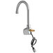 A Waterloo chrome hands-free sensor faucet with a gooseneck spout.