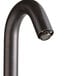 A Waterloo bronze hands-free sensor faucet with gooseneck spout on a counter.