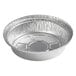 A Choice 7" round aluminum pan with a round rim.