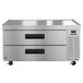 A stainless steel Hoshizaki chef base with two drawers.
