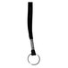 A black Advantus deluxe lanyard with a metal ring.