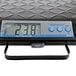 A Brecknell black portable electric utility bench scale with a digital display.