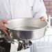Vollrath 46073 6 Qt. Round Dripless Water Pan - Stainless Steel Main Thumbnail 1