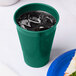 Creative Converting 28312471 12 oz. Hunter Green Plastic Cup - 240/Case Main Thumbnail 1