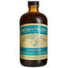 A close up of a Nielsen-Massey 8 oz. bottle of Tahitian Vanilla Extract.
