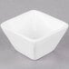 American Metalcraft CSC15 1.5 oz. White Square Porcelain Sauce Cup Main Thumbnail 2