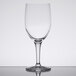 A Stolzle clear wine glass on a white background.