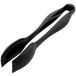 Sabert UBK36T 10 7/8" Black Disposable Plastic Squeeze Tongs - 36/Case Main Thumbnail 2