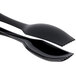 Sabert UBK36T 10 7/8" Black Disposable Plastic Squeeze Tongs - 36/Case Main Thumbnail 5