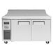 Turbo Air JST-60-N 60" 2 Door Side Mount Compressor Refrigerated Sandwich Prep Table Main Thumbnail 1