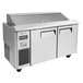 Turbo Air JST-60-N 60" 2 Door Side Mount Compressor Refrigerated Sandwich Prep Table Main Thumbnail 2