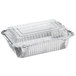 Choice 1 1/2 lb. Oblong Deep Foil Take-Out Container with Dome Lid - 250/Case Main Thumbnail 2