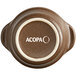 Acopa Embers 2.5 oz. Hickory Brown Matte Stoneware Sauce Cup - 36/Case Main Thumbnail 4