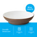 A 48 oz. hickory brown matte stoneware pasta bowl.