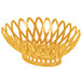 GET OB-940-TY Tropical Yellow Oval 10" x 8 1/4" Plastic Fast Food Basket - 12/Pack Main Thumbnail 3