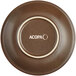 Acopa Embers 5 1/2" Hickory Brown Matte Stoneware Saucer - 24/Case Main Thumbnail 4