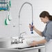 Waterloo 1.15 GPM Wall-Mounted Pre-Rinse Faucet with 8" Centers and 12" Add-On Faucet Main Thumbnail 1