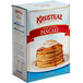 A box of Krusteaz Sweet Potato Pancake Mix with a white label.