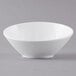 A white GET San Michele melamine bowl on a gray surface.