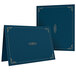 Oxford 29900235BGD 11 1/4" x 8 3/4" Dark Blue Letter Size Certificate Holder - 5/Pack Main Thumbnail 2