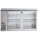Avantco UBB-60-GT-G-S 60" Stainless Steel Underbar Height Narrow Glass Door Back Bar Refrigerator with Galvanized Top and LED Lighting Main Thumbnail 5