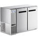 Avantco UBB-48-GT-S 48" Stainless Steel Underbar Height Narrow Solid Door Back Bar Refrigerator with Galvanized Top and LED Lighting Main Thumbnail 2