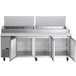 Avantco APPT-91-HC 91" 3 Door Refrigerated Pizza Prep Table Main Thumbnail 6