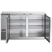 Avantco UBB-60-GT-S 60" Stainless Steel Underbar Height Narrow Solid Door Back Bar Refrigerator with Galvanized Top and LED Lighting Main Thumbnail 6