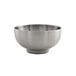 A silver Front of the House brushed stainless steel bowl.