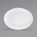Front of the House BPT038WHP20 Harmony 17" x 13" Bright White Coupe Oval Porcelain Platter - 2/Case Main Thumbnail 1