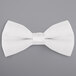 A white Henry Segal poly-satin bow tie.