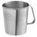 A Vollrath stainless steel measuring cup with a handle.