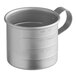 A silver Vollrath aluminum measuring cup with a handle.