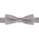 A light gray Henry Segal bow tie with an adjustable band.
