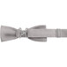 A light gray Henry Segal bow tie with adjustable metal buckles.
