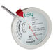 A Choice 5" Probe Dial Meat Thermometer with a red handle and dial.