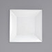 Front of the House DBO087WHP22 Kyoto 96 oz. Bright White Square Porcelain Bowl - 6/Case Main Thumbnail 2