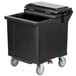 Carlisle IC225403 Black Cateraide 125 lb. Mobile Ice Bin with 4 Swivel Casters Main Thumbnail 1