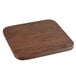 Lancaster Table & Seating Alloy Series Walnut Wooden Seat for Industrial Chairs / Barstools Main Thumbnail 3
