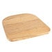 Lancaster Table & Seating Alloy Series Natural Wooden Seat for Industrial Cafe Chairs Main Thumbnail 3