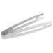 A silver Vollrath stainless steel serving tongs with open handles.