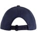 A back view of a navy Henry Segal 6-panel cap with a black mesh strap.