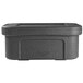 A black Vollrath food pan carrier with a lid.