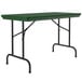 Correll R-Series 24" x 48" Green Plastic Folding Table Main Thumbnail 1
