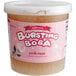 A container of Bossen Embrace Pink Rose Bursting Boba with pink rose petal bits.