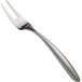 A Tablecraft Dalton II stainless steel two-tine fork with a long silver handle.